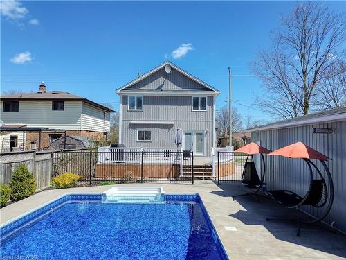 102 Tait Street, Cambridge, ON - Outdoor With In Ground Pool With Deck Patio Veranda