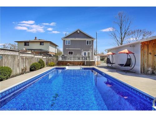 102 Tait Street, Cambridge, ON - Outdoor With In Ground Pool With Deck Patio Veranda With Backyard With Exterior
