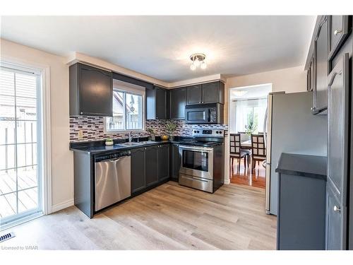 108 Rushbrook Drive, Kitchener, ON - Indoor Photo Showing Kitchen With Stainless Steel Kitchen With Double Sink