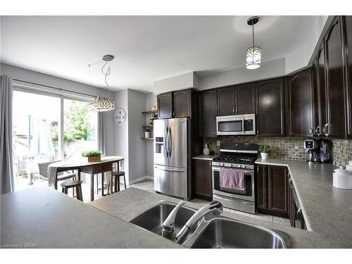 55 Henwood Drive, Cambridge, ON - Indoor Photo Showing Kitchen With Stainless Steel Kitchen With Double Sink