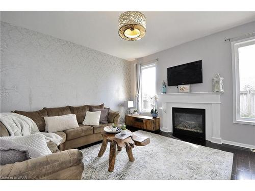 55 Henwood Drive, Cambridge, ON - Indoor Photo Showing Living Room With Fireplace