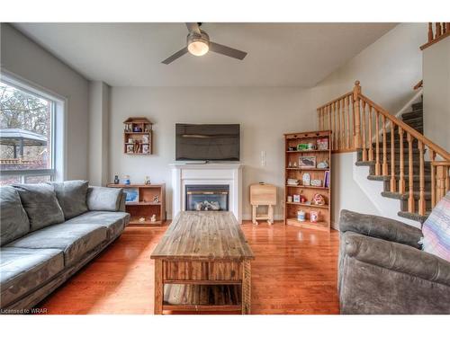 611 Marl Meadow Crescent, Kitchener, ON - Indoor Photo Showing Living Room With Fireplace