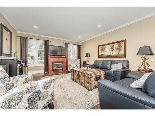 4 Cottonwood Crescent, Cambridge, ON - Indoor Photo Showing Living Room With Fireplace