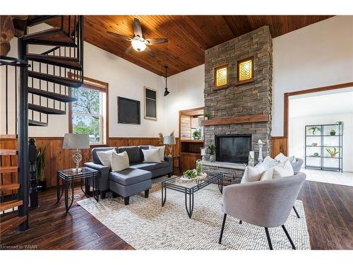 307659 Hockley Road, Mono, ON - Indoor Photo Showing Living Room With Fireplace
