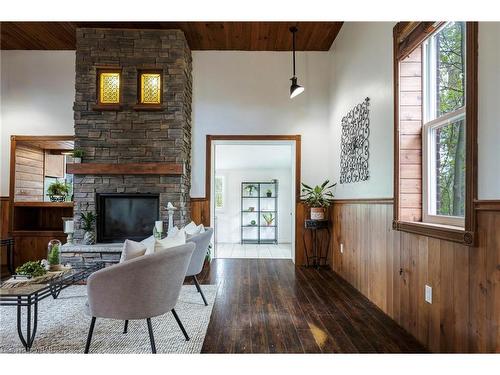 307659 Hockley Road, Mono, ON - Indoor With Fireplace