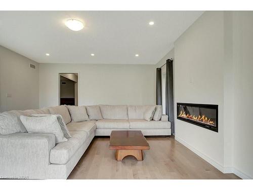 95 Georgina Street, Kitchener, ON - Indoor Photo Showing Living Room With Fireplace