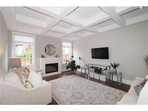 285 Grey Silo Road, Waterloo, ON - Indoor Photo Showing Living Room With Fireplace