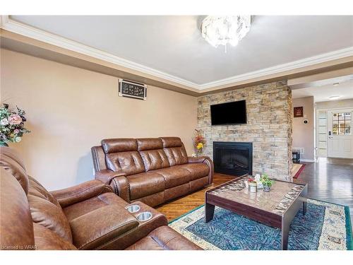 8 Osgoode Street, Cambridge, ON - Indoor Photo Showing Living Room With Fireplace