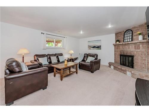 77 Woodview Crescent, Kitchener, ON - Indoor Photo Showing Living Room With Fireplace