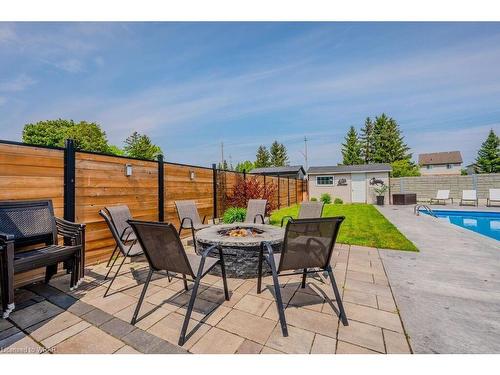 208 Paige Place, Kitchener, ON - Outdoor With In Ground Pool With Deck Patio Veranda