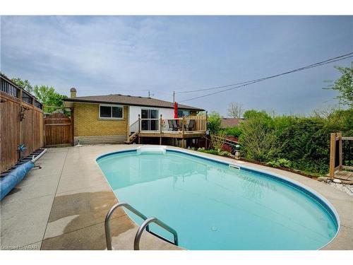 281 Erb Street, Cambridge, ON - Outdoor With In Ground Pool With Backyard