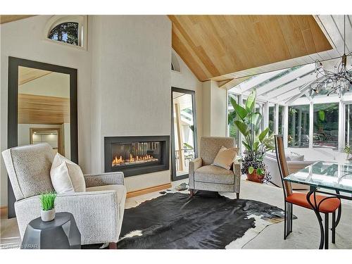 180 Broadview Avenue, Kitchener, ON - Indoor Photo Showing Living Room With Fireplace