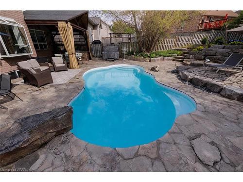 19 Melran Drive, Cambridge, ON - Outdoor With In Ground Pool With Backyard