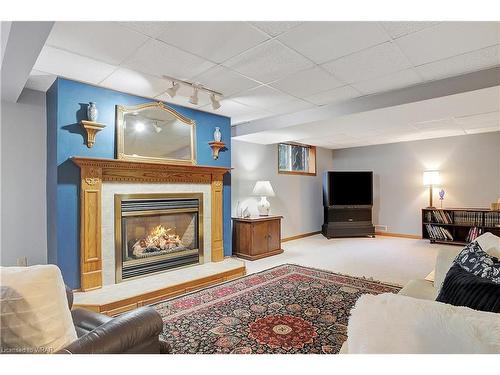523 Forest Hill Drive, Kitchener, ON - Indoor Photo Showing Living Room With Fireplace