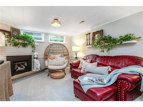 149 Uplands Drive, Kitchener, ON - Indoor Photo Showing Living Room With Fireplace