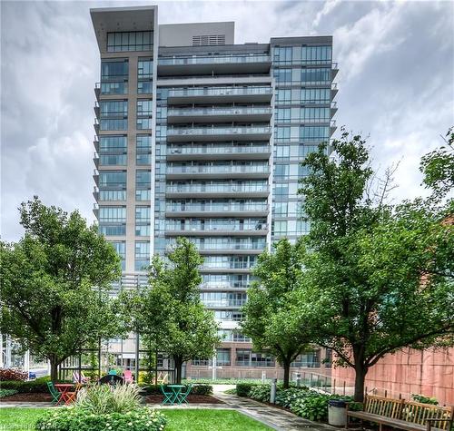 1404-85 Duke Street W, Kitchener, ON - Outdoor With Balcony With Facade