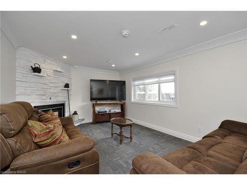 45 Linndale Road, Cambridge, ON - Indoor Photo Showing Living Room With Fireplace