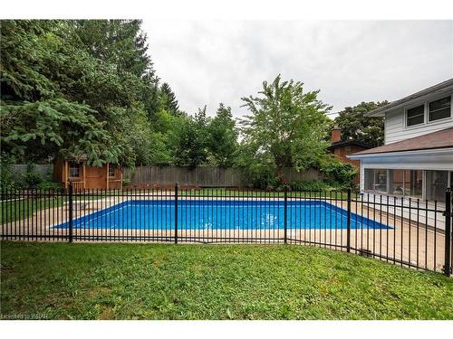 163 Blair Road, Cambridge, ON - Outdoor With In Ground Pool With Backyard