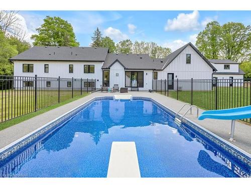 6614 Gore Road, Puslinch, ON - Outdoor With In Ground Pool With Backyard With Exterior