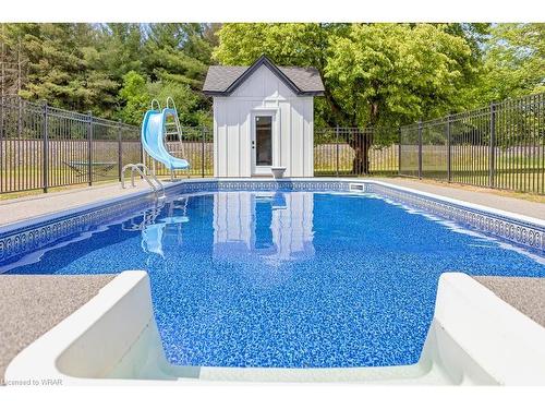 6614 Gore Road, Puslinch, ON - Outdoor With In Ground Pool With Backyard