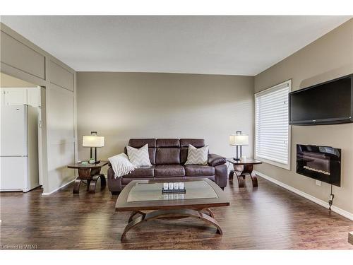 102-260 Sheldon Avenue N, Kitchener, ON - Indoor Photo Showing Living Room With Fireplace