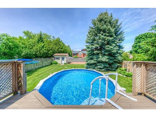 66 Delavan Drive, Cambridge, ON - Outdoor With Above Ground Pool With Backyard