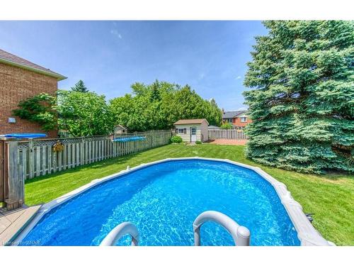 66 Delavan Drive, Cambridge, ON - Outdoor With Above Ground Pool With Backyard