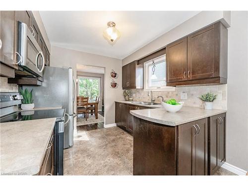 10 Pipers Green Court, Kitchener, ON - Indoor Photo Showing Kitchen With Double Sink