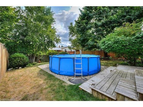 10 Pipers Green Court, Kitchener, ON - Outdoor With Above Ground Pool With Backyard