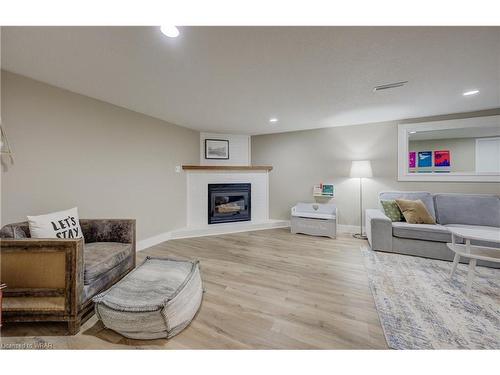 375 Lawrence Avenue, Kitchener, ON - Indoor Photo Showing Living Room With Fireplace