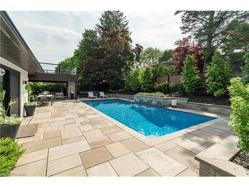 47 Huntley Crescent, Kitchener, ON - Outdoor With In Ground Pool With Backyard