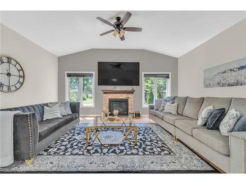 20 Fraserwood Court, Cambridge, ON - Indoor Photo Showing Living Room With Fireplace