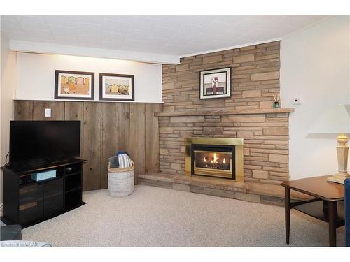 54 Evelyn Crescent, Kitchener, ON - Indoor Photo Showing Living Room With Fireplace