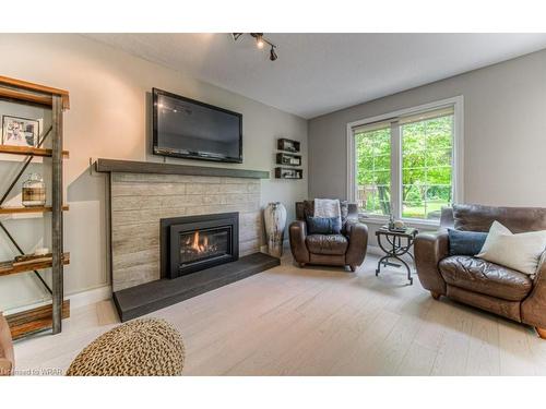 23 Westforest Trail, Kitchener, ON - Indoor Photo Showing Living Room With Fireplace