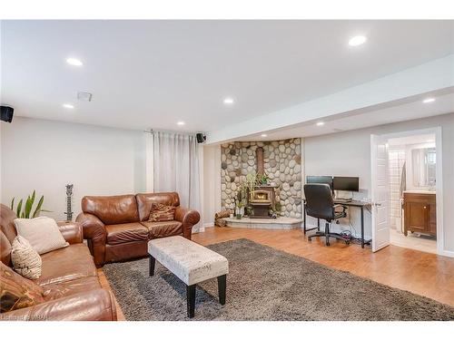 38 Black Walnut Drive, Kitchener, ON - Indoor Photo Showing Living Room With Fireplace