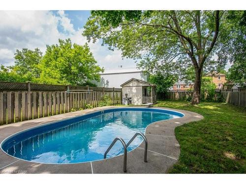 34 Moore Avenue N, Waterloo, ON - Outdoor With In Ground Pool With Backyard
