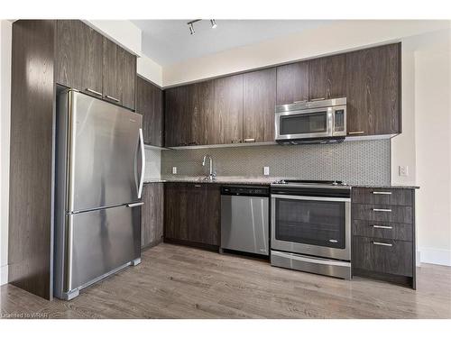 412-155 St Leger Street, Kitchener, ON - Indoor Photo Showing Kitchen With Stainless Steel Kitchen