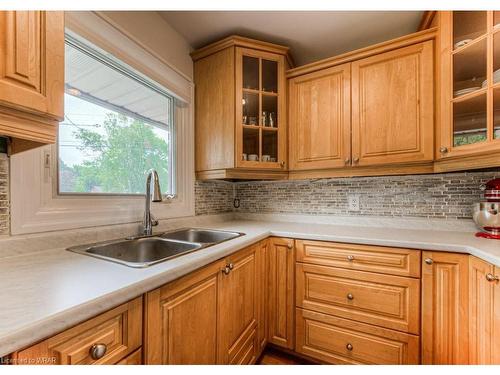 82 Weber Street S, Waterloo, ON - Indoor Photo Showing Kitchen With Double Sink