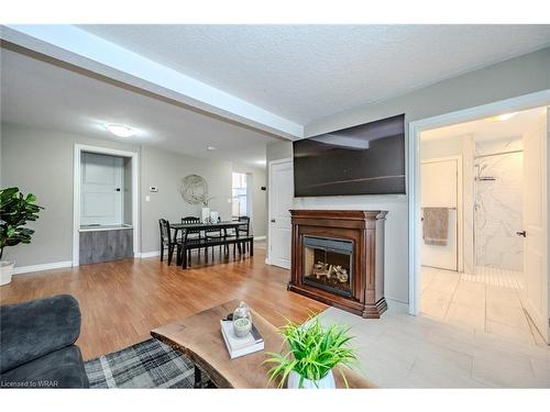 16 Barbara Crescent, Kitchener, ON - Indoor Photo Showing Living Room With Fireplace