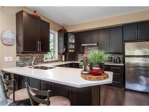 128 Mansion Street, Kitchener, ON - Indoor Photo Showing Kitchen With Double Sink