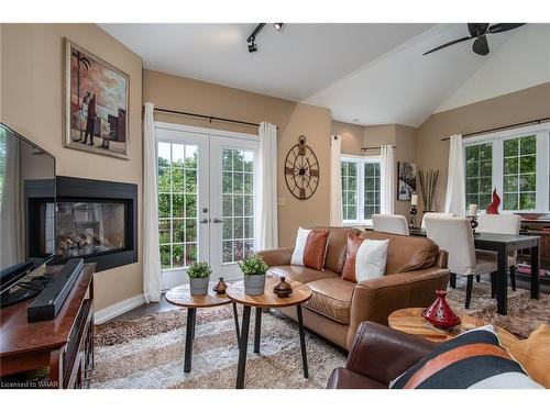 128 Mansion Street, Kitchener, ON - Indoor Photo Showing Living Room With Fireplace