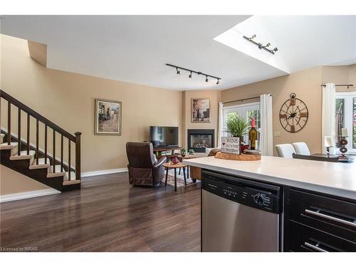 128 Mansion Street, Kitchener, ON - Indoor Photo Showing Living Room With Fireplace