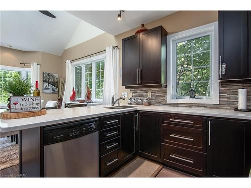128 Mansion Street, Kitchener, ON - Indoor Photo Showing Kitchen With Double Sink