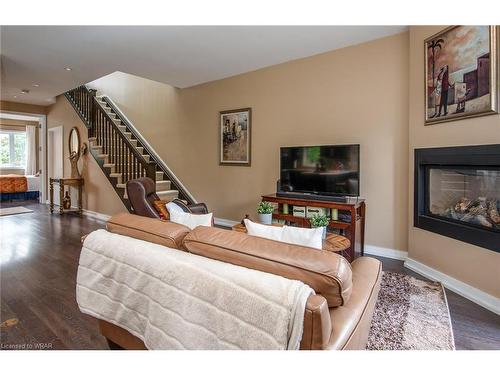 128 Mansion Street, Kitchener, ON - Indoor Photo Showing Living Room With Fireplace