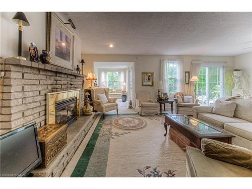 136 Simeon Street, Kitchener, ON - Indoor Photo Showing Living Room With Fireplace