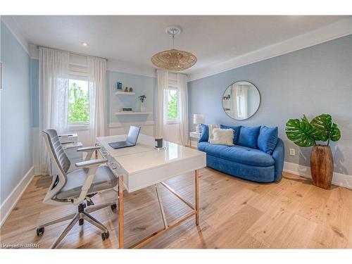 332 Woolwich Street, Kitchener, ON - Indoor Photo Showing Basement With Fireplace