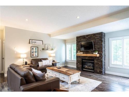76 Kennedy Road, Breslau, ON - Indoor Photo Showing Living Room With Fireplace