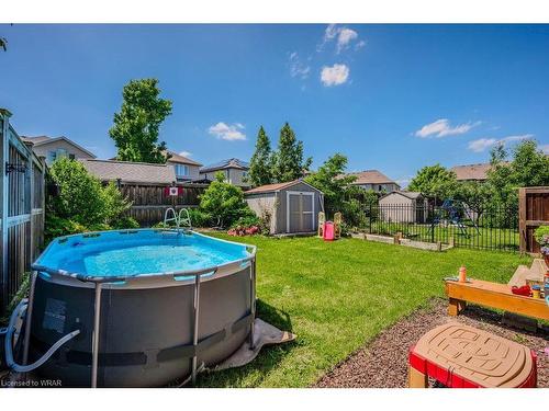 141 Redtail Street, Kitchener, ON - Outdoor With Above Ground Pool With Backyard