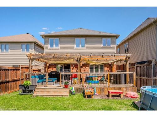141 Redtail Street, Kitchener, ON - Outdoor With Above Ground Pool With Deck Patio Veranda With Exterior