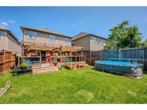 141 Redtail Street, Kitchener, ON - Outdoor With Above Ground Pool With Deck Patio Veranda With Backyard With Exterior